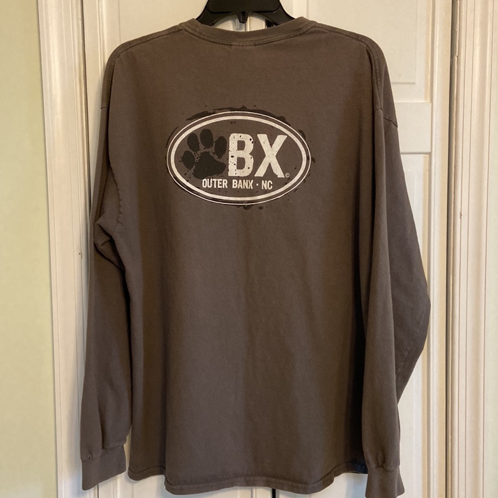 OBX (Paw print) Long Sleeve T-Shirt Men’s XL in Gray…Pawesome!